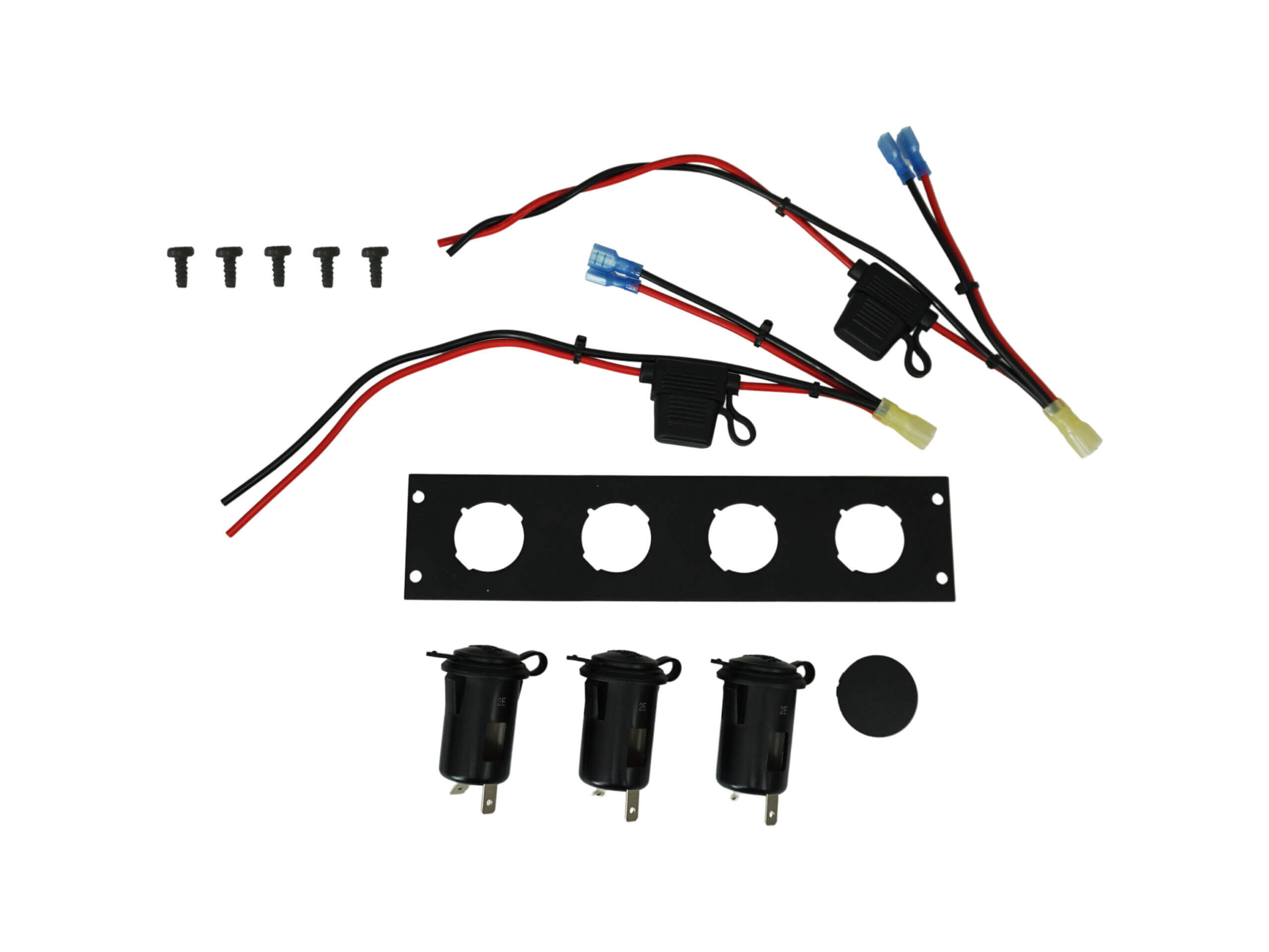 [C-LP-3] - Console Accessory Bracket Kit with 3 Lighter Plug Outlets
