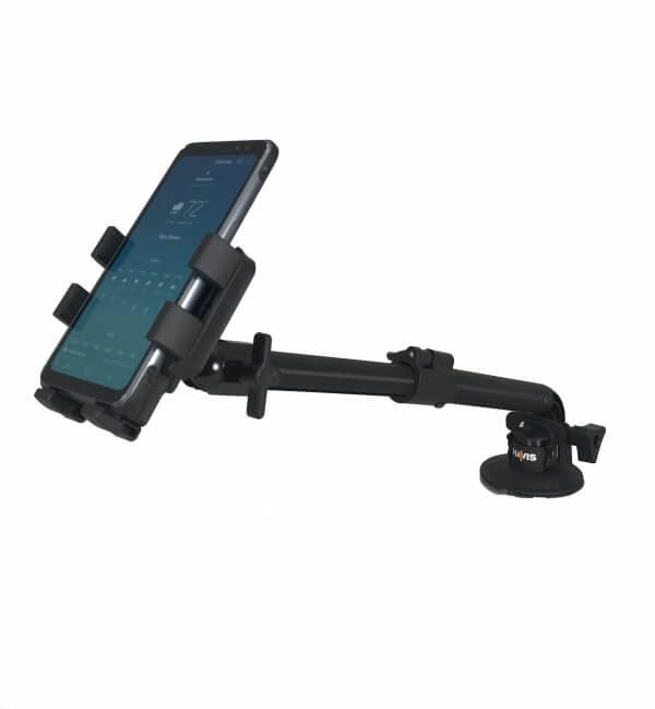 [PKG-WIN-102] - Telescoping Universal Rugged Phone Cradle & Industrial Strength Suction Cup Mount