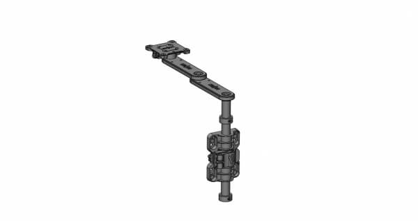 [PKG-MD-ARM-0606] - Package – Swivel Arm & Side Pole Mounts With 6" Base, 6" Extension