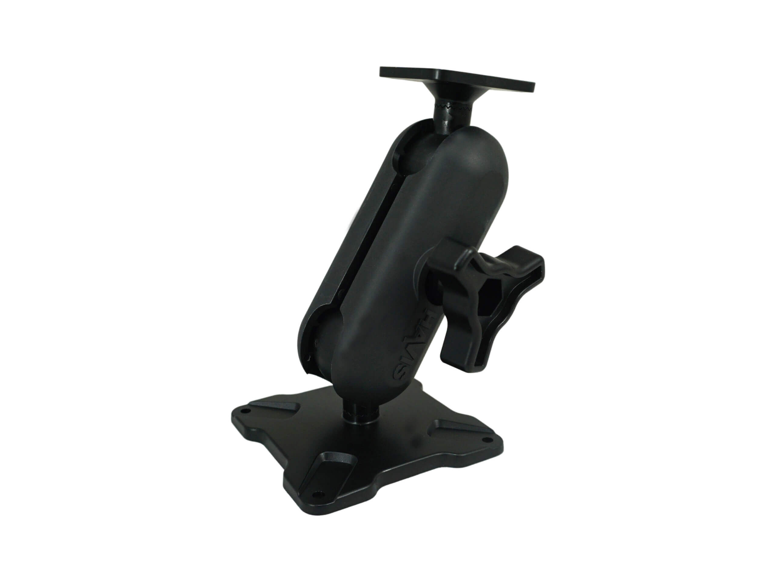 [DBM-1150-KS-0103] Dual Ball Mount with 1.50" Knob-Style Standard Housing, One Standard AMPS Plate & One Standard VESA 75 Plate