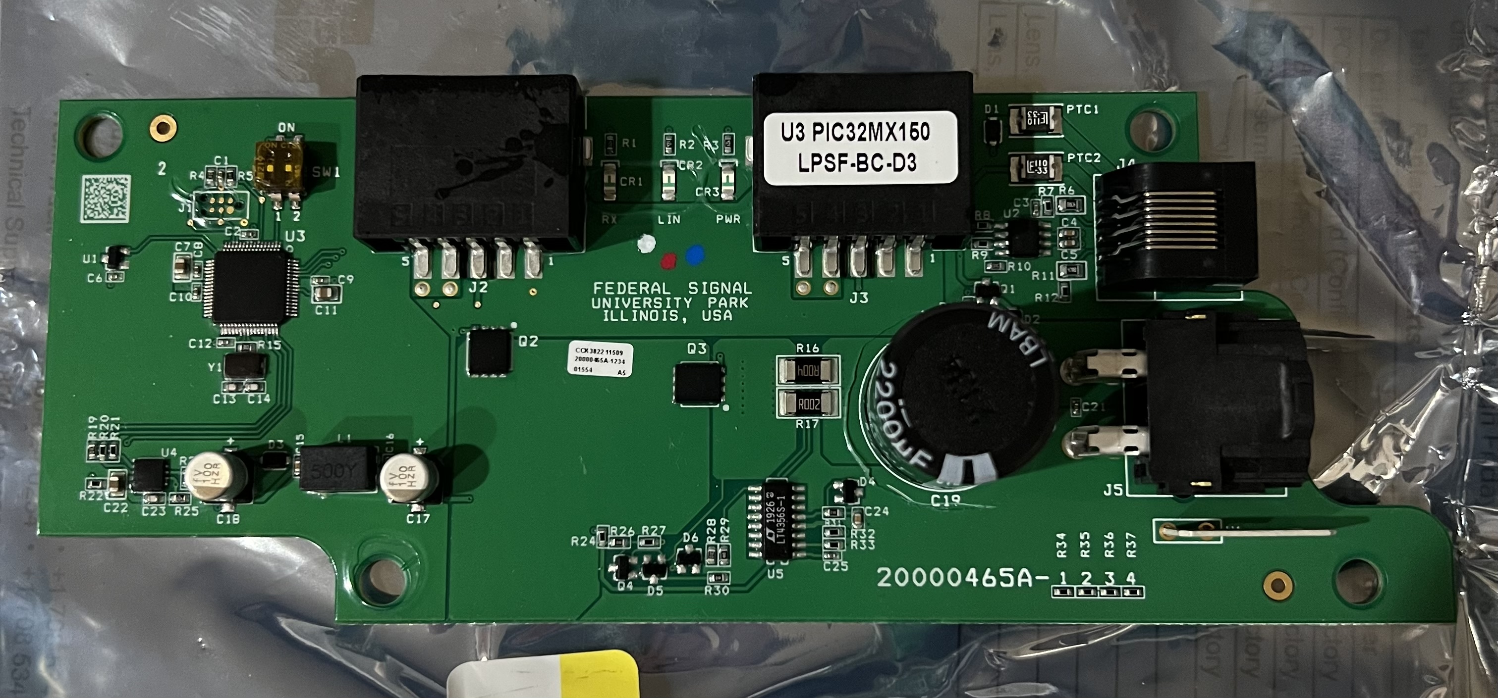 Federal Signal Integrity / Valor FS Join Replacement Board