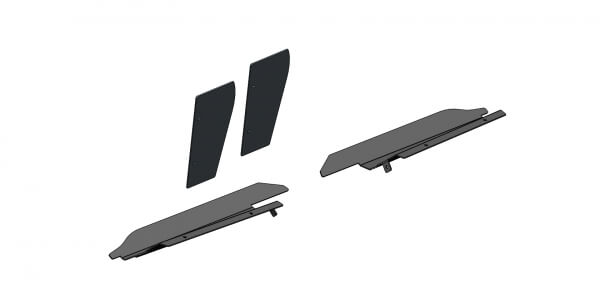 [K9-A-110-B] - Headliner Protection Inserts for Havis 2020-2024 Ford Interceptor Utility Black K9 Transport
