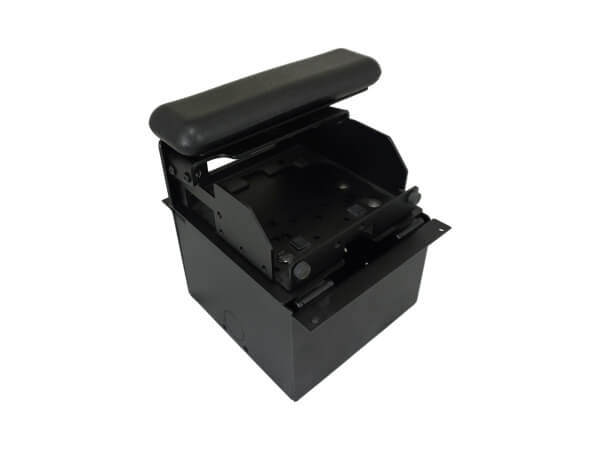 [C-ARPB-145] - Zebra ZQ520 & ZQ521 Printer Mount with Accessory Pocket & Short Armrest