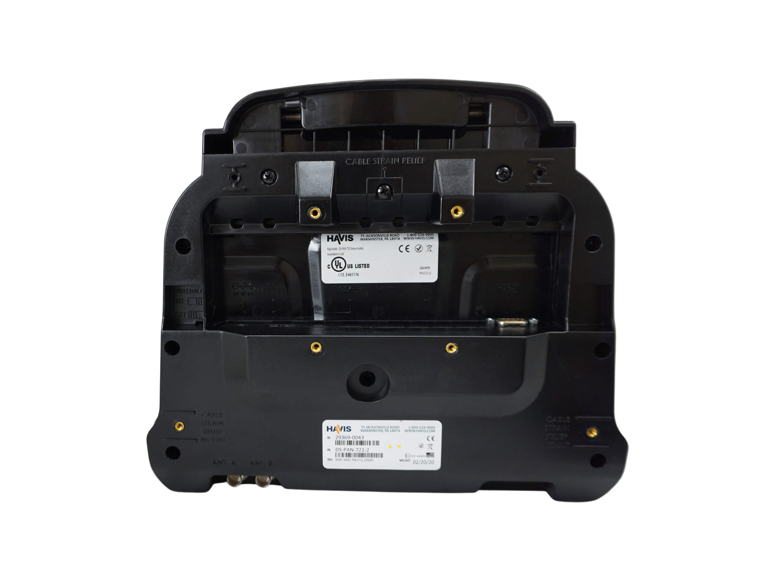 [DS-PAN-724-2] Docking Station For Panasonic TOUGHBOOK G2 Tablet With Standard Port Replication & Dual Pass-Through Antenna Conn