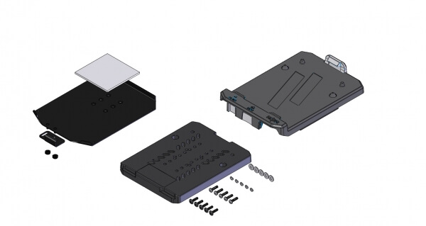 [C-KBM-204] - OBSOLETE – Keyboard Mounting Plate and Adaptor For Ikey SB-87-TP (thin) Series Keyboard