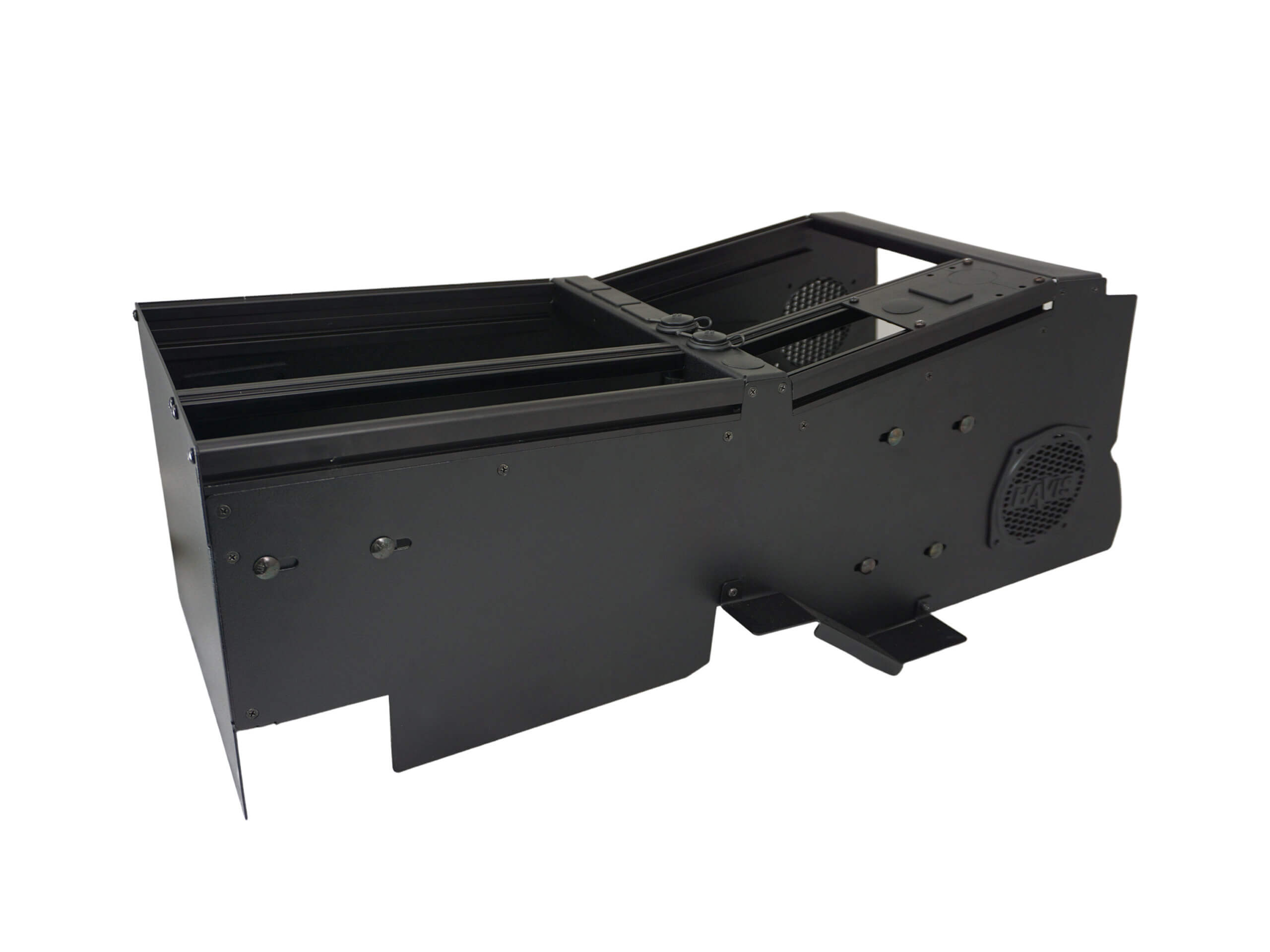 [C-VSW-1014-RAM] Vehicle-Specific 24" Wide Angled Console for 2022-2024 RAM DJ 2500 without Manual Transfer case shifter and OEM