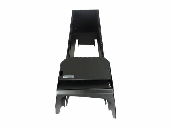 [C-VS-1900-DUR-PM-2] Vehicle-Specific 19" Flat Console with PocketJet 8 Internal Printer Mount for 2021-2024 Dodge Durango Pursu