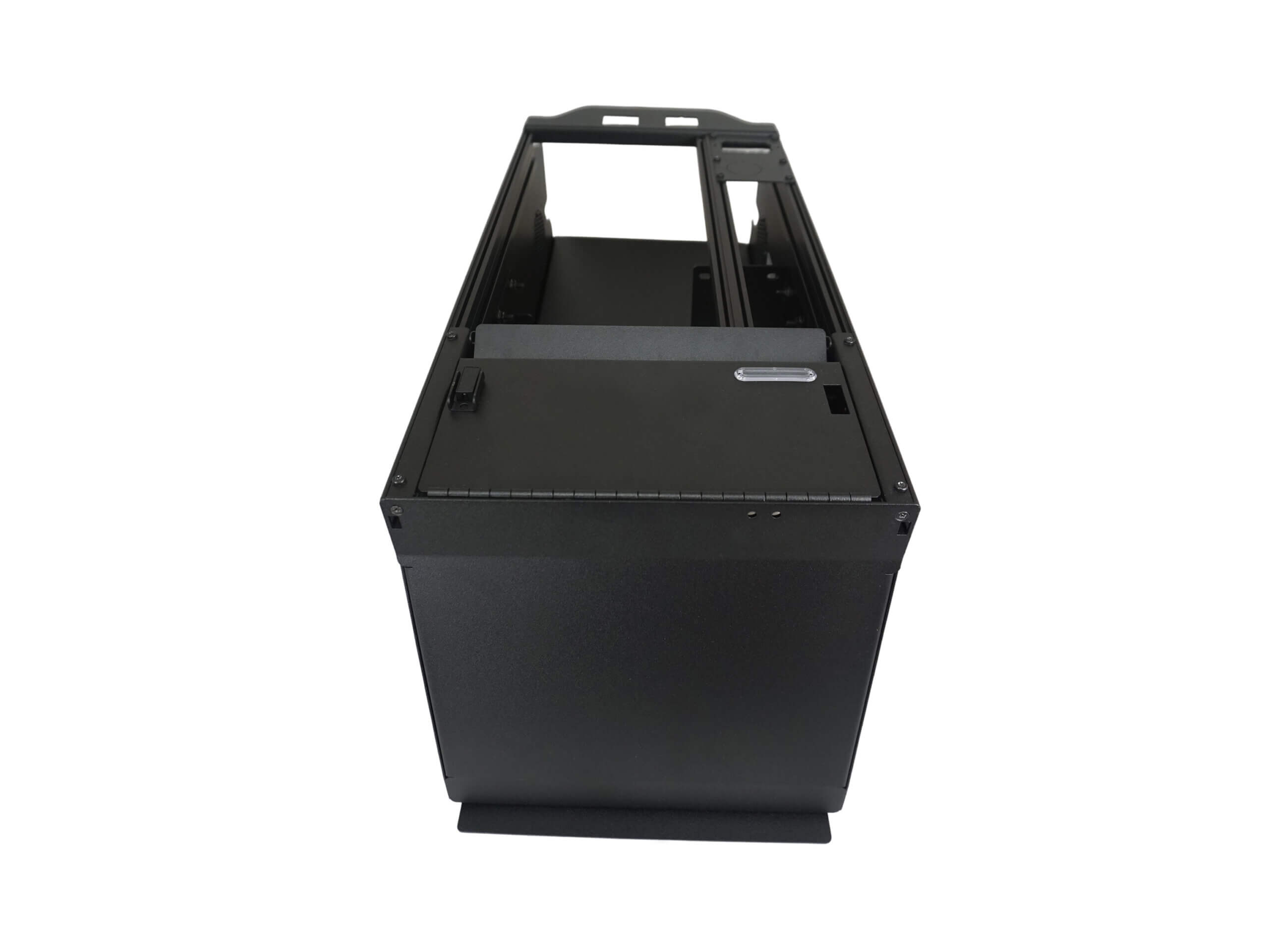 [C-VSW-1700-F150-PM-3] Vehicle-Specific 17" Wide Flat Console With Internal Pocket 6 & 7 Printer Mount for 2021-2024 Ford F-150 