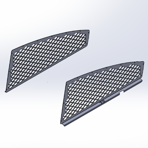 [AC-CH11-SET] - Dodge Charger Driver and Passenger Side Diamond Punched Window Guards