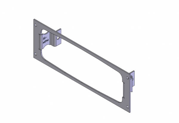 [C-EB30-MPM-1P] - 1-Piece Equipment Mounting Bracket, 3" Mounting Space, Fits Motorola PM1500